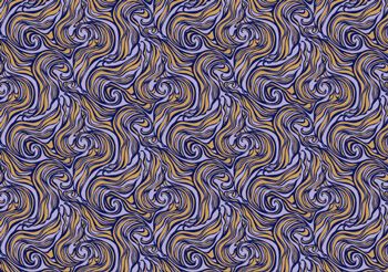 Rossi 1931 - Wrap Flat Sheet - Letterpress Lavender/Gold