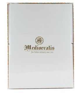 Rossi Medioevalis White Deckle Writing Set Box 10 sheet 17x23cm 120gsm