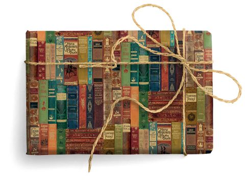 Wrap Decorative Gold elements 50x70 - Library Books