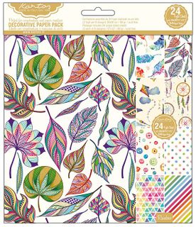 *Decorative Paper Pack  Rainbow Selection

24 pieces from 8 designs x 3ea

30cm x 30cm - ideal for Origami and scrapbooking