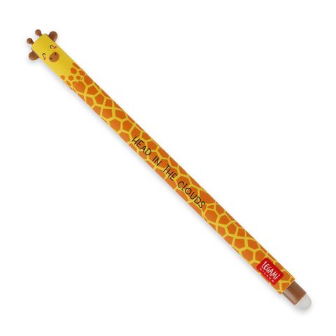 Legami - Erasable Gel Pen - Display Pack of 30 pcs - Giraffe - Black Ink