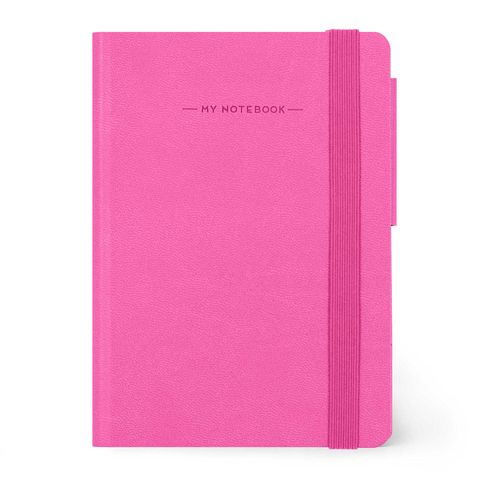 Legami - My Notebook - Small (9.5 x 13.5cm) - Plain - Bougainvillea Pink