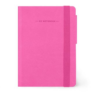 Legami - My Notebook - Small (9.5 x 13.5cm) - Plain - Bougainvillea Pink
