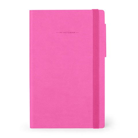 Legami - My Notebook - Medium (13 x 21cm) - Plain - Bougainvillea Pink