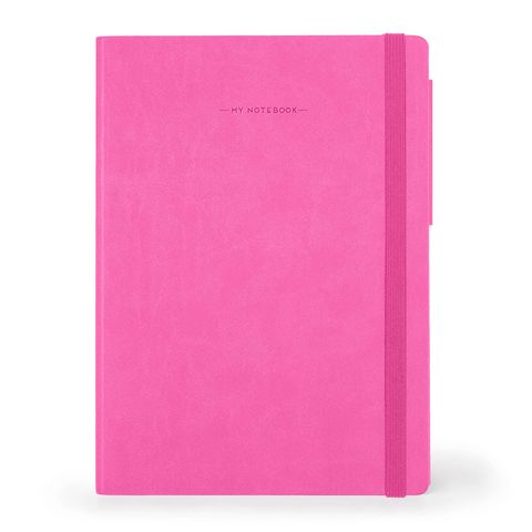 Legami - My Notebook - Large (17 x 24cm) - Plain - Bougainvillea Pink