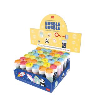 Legami - Bubbles 60 mL Solution - Bubble Bubble - Display Pack of 36 Pcs (4 Designs)