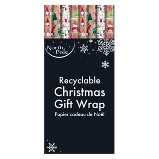 Eurowrap - 4 metre Kraft Christmas Gift Wrap (Plastic Free Packaging) - Carton of 42 Rolls*