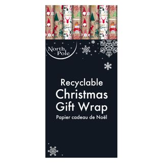 Eurowrap - 4 metre Kraft Christmas Gift Wrap (Plastic Free Packaging) - Carton of 42 Rolls