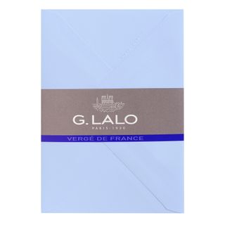 G.Lalo - Verge de France - Pack of 25 Gummed Envelopes - C6 Size - Blue