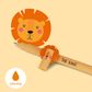 Legami - Erasable Gel Pen - Display Pack of 30 pcs - Lion - Orange Ink