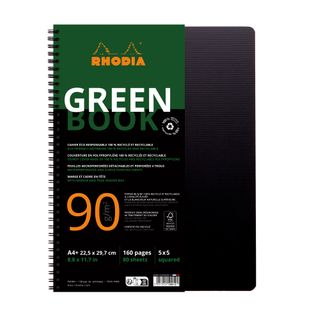 Rhodia - Rhodiactive GreenBook Wirebound - A4+ - 5 x 5 Grid