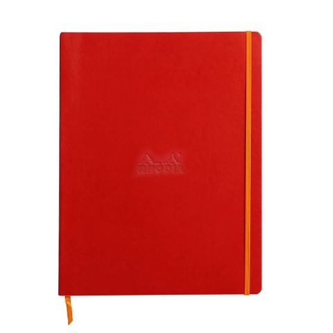 Rhodia - Rhodiarama Notebook - Soft Cover - A4+ - Ruled - Poppy Red*