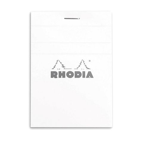 Rhodia - No. 11 Top Stapled Notepad - A7 - 5 x 5 Grid - White