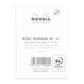 Rhodia - No. 11 Top Stapled Notepad - A7 - 5 x 5 Grid - White