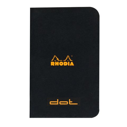 Rhodia - Cahier Notebook - A7 - Dot Grid - Black