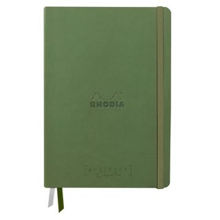 Rhodia - Rhodiarama Goalbook Creation 200gsm White Paper - A5 - Blank - Sage