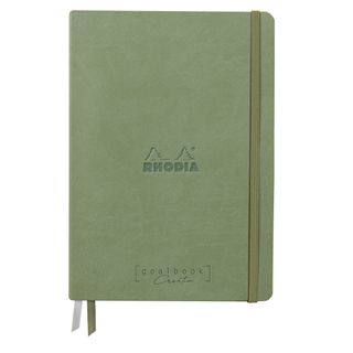 Rhodia - Rhodiarama Goalbook Creation 200gsm White Paper - A5 - Blank - Celadon Green