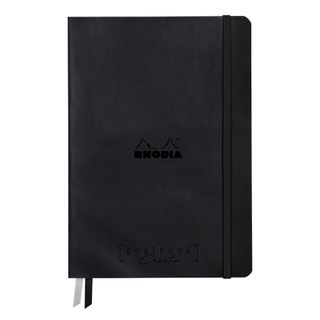 Rhodia - Rhodiarama Goalbook Creation 200gsm White Paper - A5 - Blank - Black