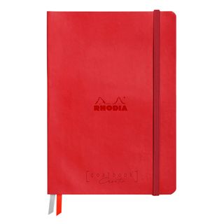 Rhodia - Rhodiarama Goalbook Creation 200gsm White Paper - A5 - Blank - Poppy Red