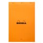 Rhodia - No. 19 Top Stapled Notepad - A4+ - Ruled + Margin - Orange