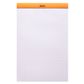 Rhodia - No. 19 Top Stapled Notepad - A4+ - Ruled + Margin - Orange