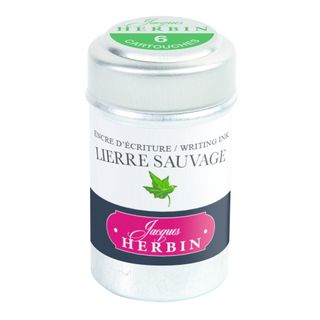 Jacques Herbin - Tin of 6 International Standard Ink Cartridges - Lierre Sauvage