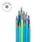 Legami - Set of 12 Colouring Pencils - Live Colourfully - Ocean Palette