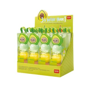 Legami - 3-in-1 Highlighter - Avocado - 3 Is Better Than 1 Display Pack of 12 Pcs
