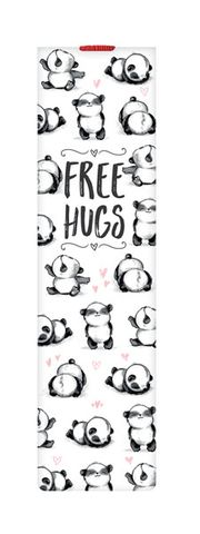 Legami - Bookmark With Elastic - Panda Free Hugs