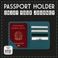 Passport Holder Petrol Blue RFID
