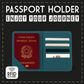 Legami - Passport Holder RFID - Petrol Blue