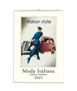 Istituto Fotocromo Italiano - 2025 Art Calendar - Large Size 35 x 50 cm - Moda Italiana