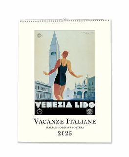 Istituto Fotocromo Italiano - 2025 Art Calendar - Medium Size 24 x 34 cm - Vacanze Italiane
