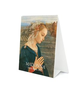 Istituto Fotocromo Italiano - 2025 Easel/Desk Calendar - Size 13.5 x 17 cm - Madonna