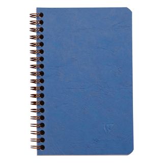 Clairefontaine - My Essentials Wirebound Notebook With Pockets - 11 x 17cm - Ruled - Blue*