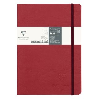 Clairefontaine - My Essentials Threadbound Notebook - A5 - Dot Grid - Red*