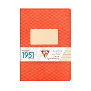 Clairefontaine - 1951 - Stapled Notebook - A5 - Ruled - Red Coral