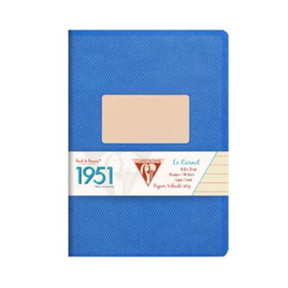 Clairefontaine - 1951 Stapled Notebook - A5 - Ruled - Blue