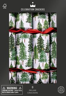 Celebration Crackers - Deluxe Crackers - 12 Inch - Snowy Tree - Box of 8