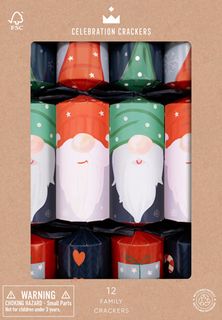 Celebration Crackers - Family Crackers - 12 Inch - Festive Gonk - Box of 12