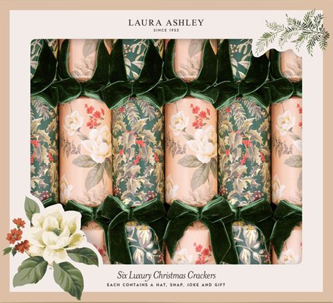 Laura Ashley - Luxury Crackers - 13 Inch - Dusky Hellebore - Set of 6