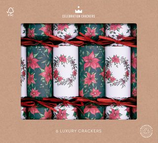 Laura Ashley - Luxury Crackers - 13 Inch - Red Festive Botanicals - Set ...