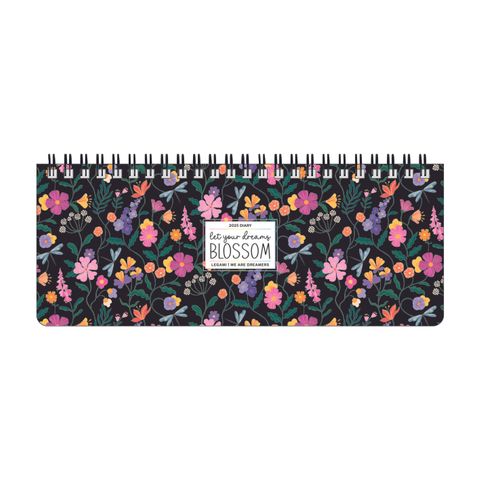 12-Month Diary - 2025 - Desk Planner - Wildflowers