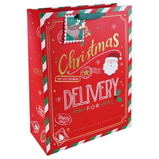 Eurowrap - Christmas Delivery Personalised - Extra Large Gift Bag