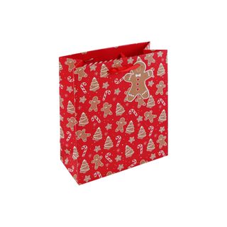 Eurowrap - Gingerbread Man - Medium Gift Bag