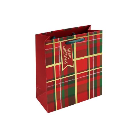 Eurowrap - Tartan - Medium Gift Bag