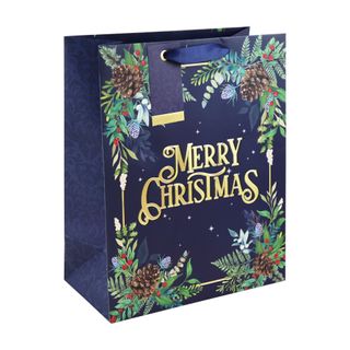 Eurowrap - Merry Christmas Folliage - Large Gift Bag