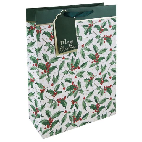 Eurowrap - Holly - Extra Large Gift Bag