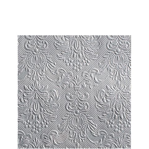 Ambiente - Paper Napkins - Pack of 15 - Cocktail Size - Elegance Silver