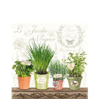 Ambiente - Paper Napkins - Pack of 20 - Cocktail Size - Le Jardin De Provence